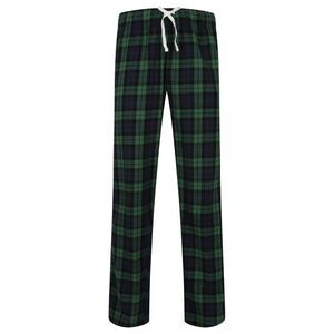 Skinnifit Mens Tartan Lounge Pants / Navy/Green Check